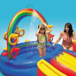 Intex Opblaaszwembad Rainbow Ring Play Center 297x193x135 cm 57453NP