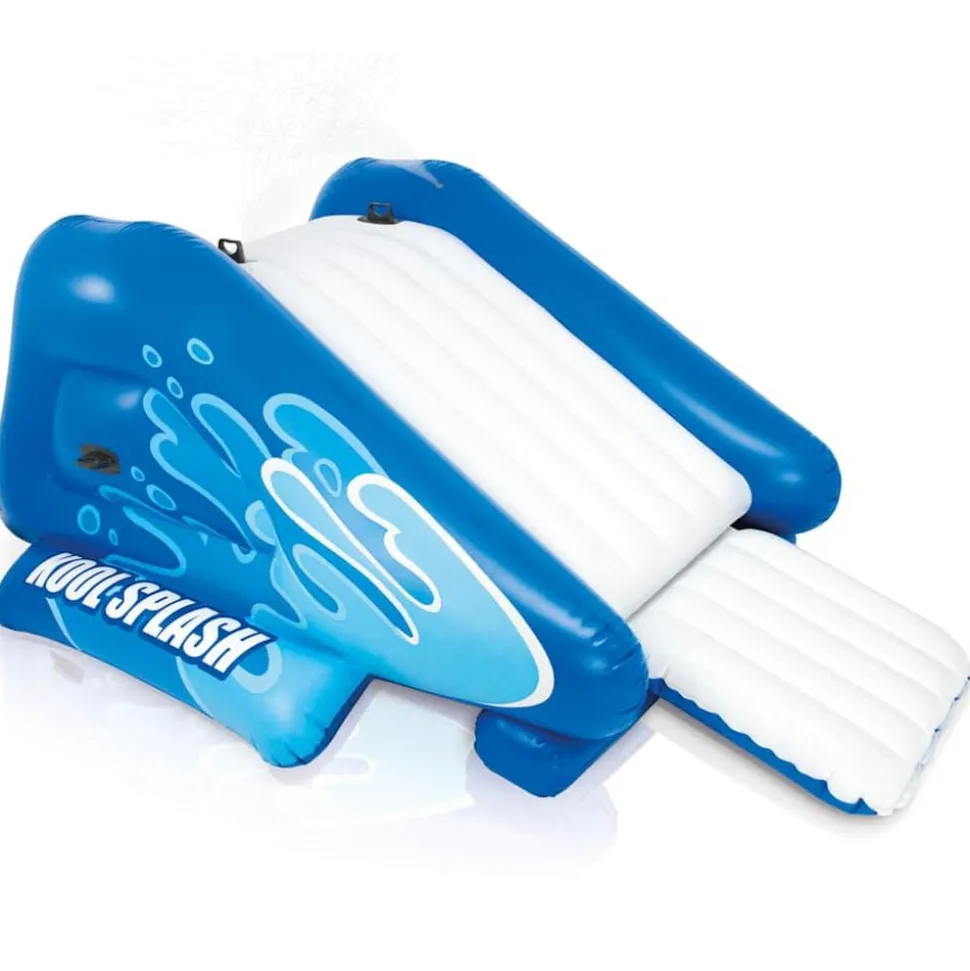 Intex Waterglijbaan Kool Splash opblaasbaar blauw