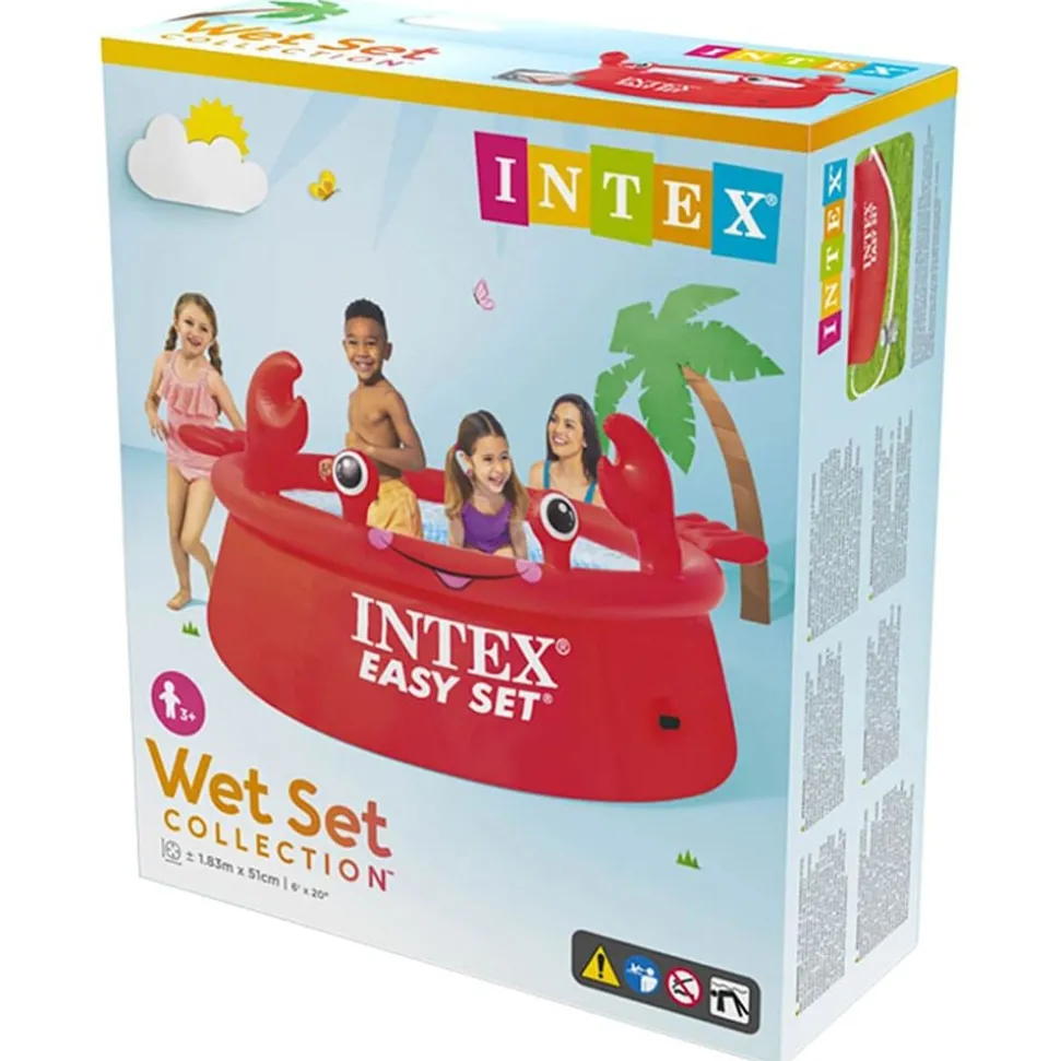 INTEX Zwembad Easy Set Happy Crab opblaasbaar 183x51 cm