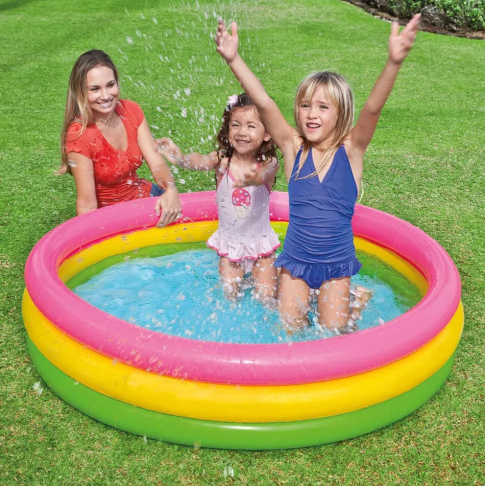 Intex Zwembad Sunset opblaasbaar 3 ringen 147x33 cm