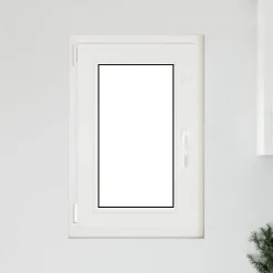 Kelderraam RISOR Antraciet 50 x 75 cm PVC en glas