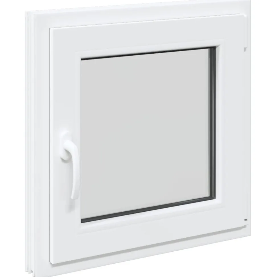 Kelderraam RISOR Wit 60 x 60 cm PVC en glas