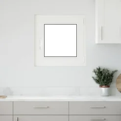 Kelderraam RISOR Wit 60 x 60 cm PVC en glas