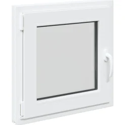 Kelderraam RISOR Wit 50 x 50 cm PVC en glas