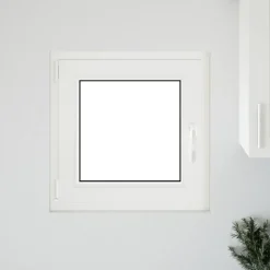 Kelderraam RISOR Wit 50 x 50 cm PVC en glas