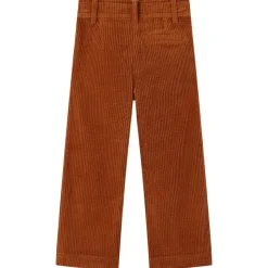 Kinderbroek 92 ribfluweel cognackleurig