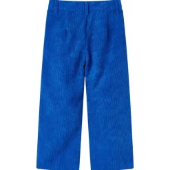 Kinderbroek 92 ribfluweel kobaltblauw