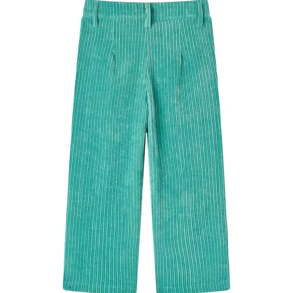 Kinderbroek 92 ribfluweel mintgroen