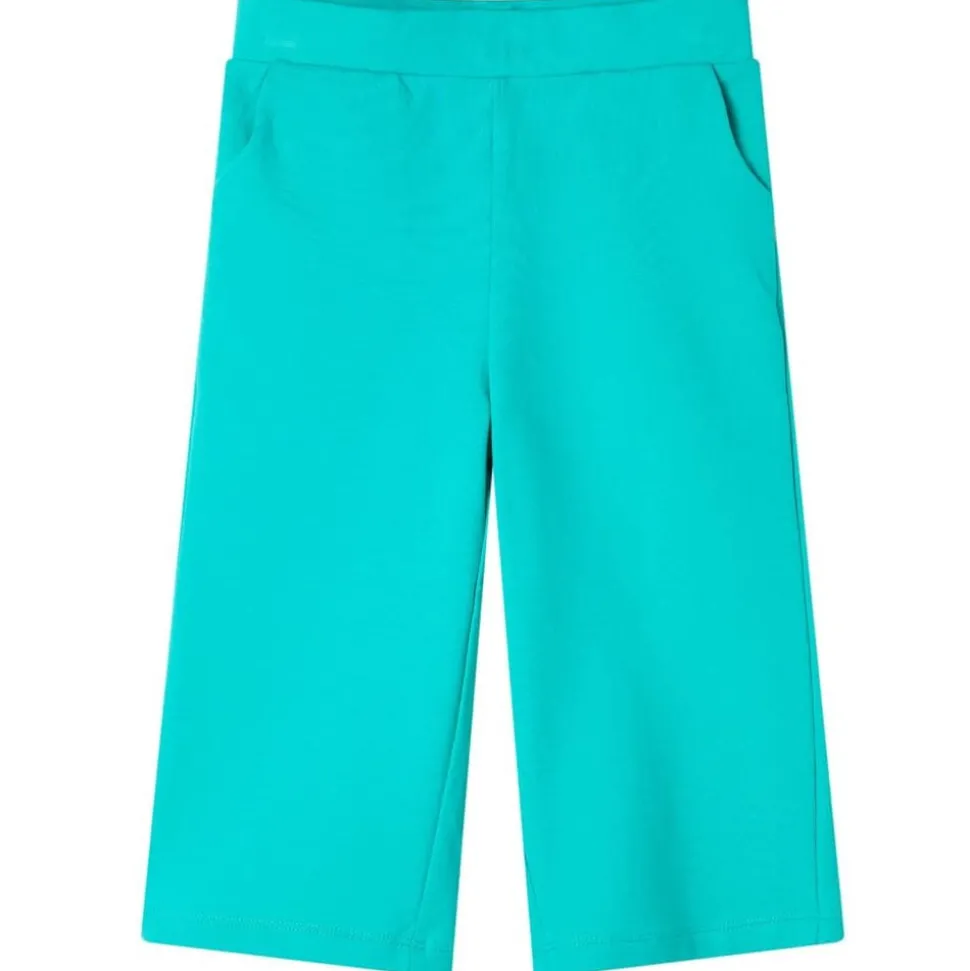 Kinderbroek met wijde pijpen 116 mintkleurig
