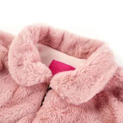 Kinderjas 92 kunstvacht roze