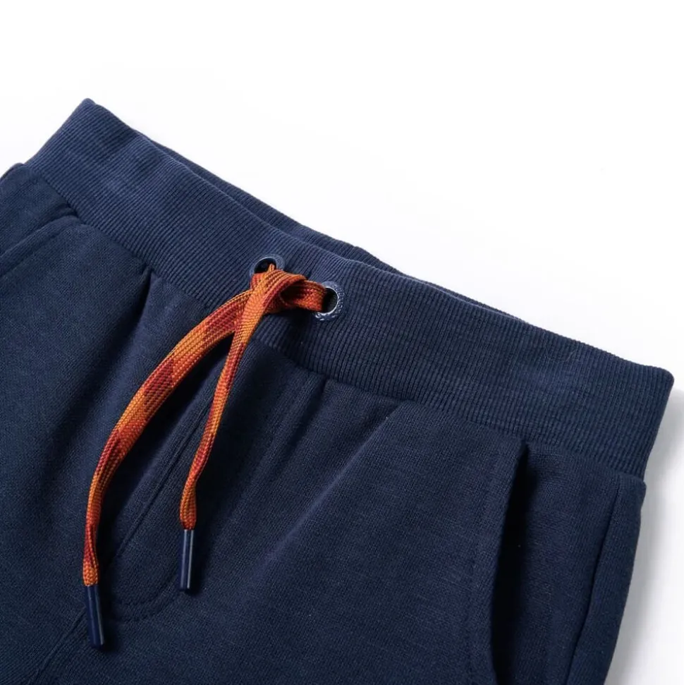 Kinderjoggingbroek 92 gemêleerd marineblauw