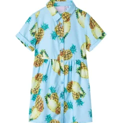Kinderjurk 116 blauw