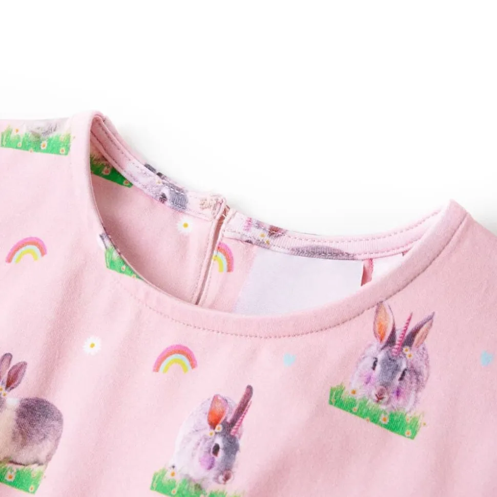 Kinderjurk 104 lichtroze