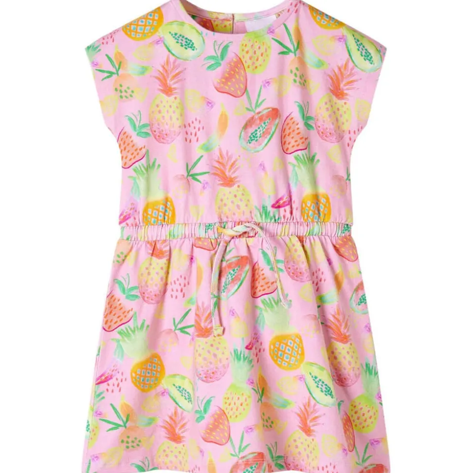 Kinderjurk 104 zachtroze
