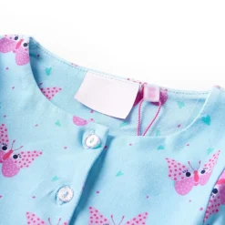 Kinderjurk met knopen zonder mouwen 104 blauw