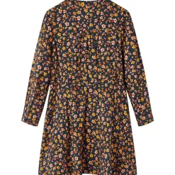 Kinderjurk met lange mouwen 92 marineblauw