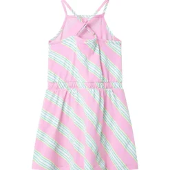 Kinderjurk zonder mouwen met trekkoord 104 roze