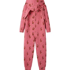 Kinderonesie met capuchon 92 oudroze