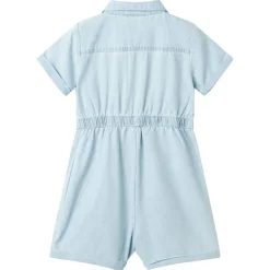 Kinderonesie met korte mouwen 92 zachtblauw