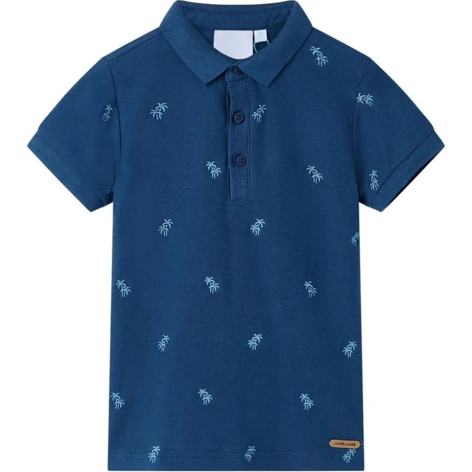Kinderpoloshirt 92 donkerblauw