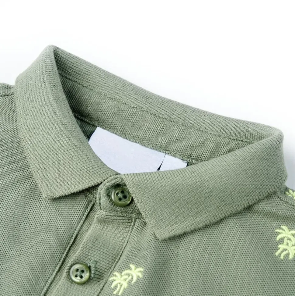 Kinderpoloshirt 92 kakikleurig