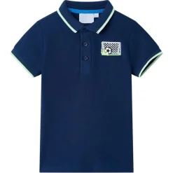 Kinderpoloshirt 116 marineblauw