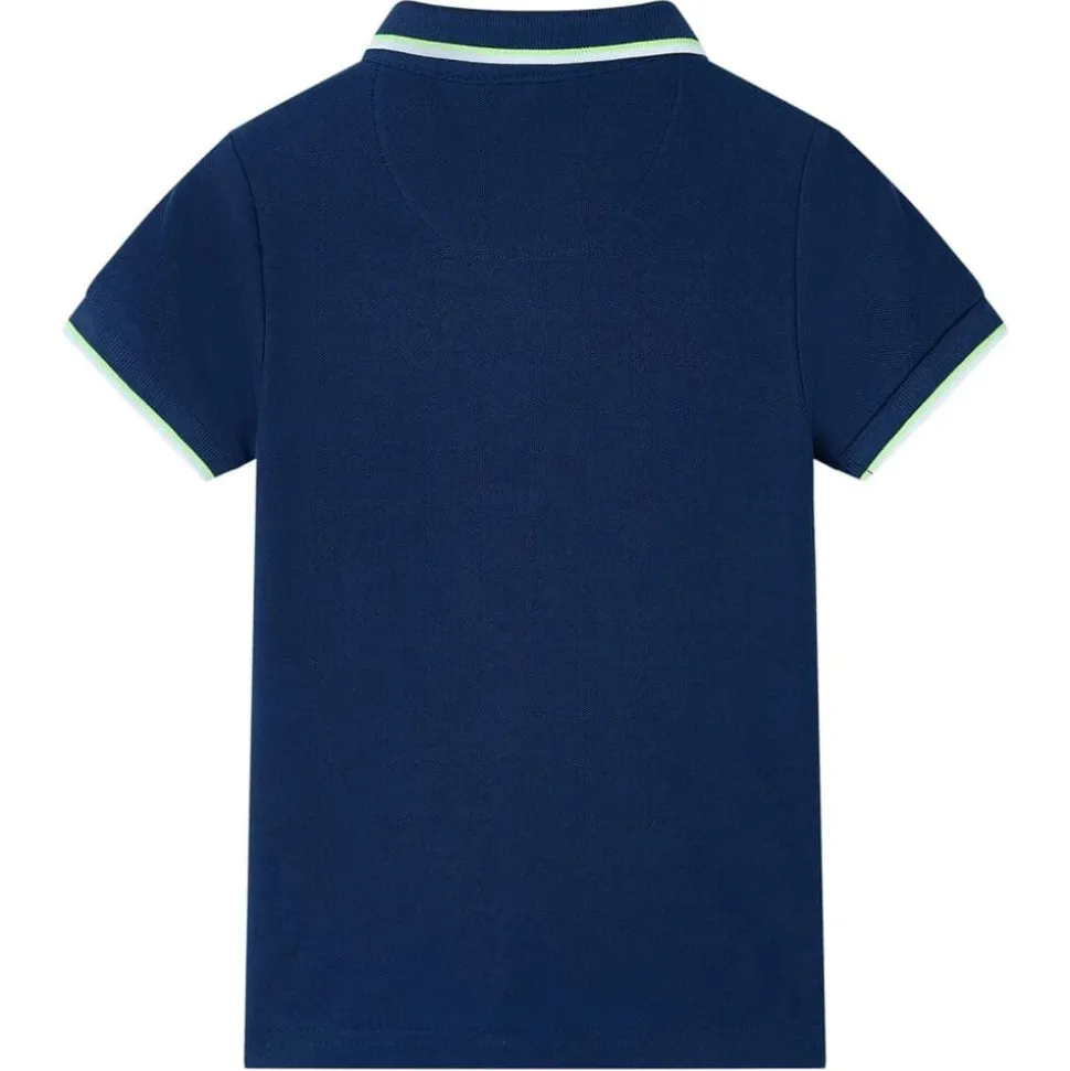 Kinderpoloshirt 116 marineblauw