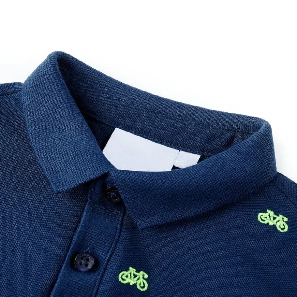 Kinderpoloshirt 92 marineblauw