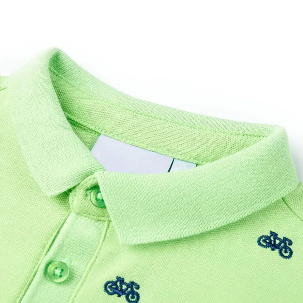 Kinderpoloshirt 92 neongroen