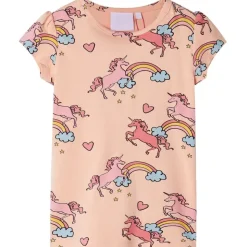 Kinderpyjama met korte mouwen 92 lichtoranje