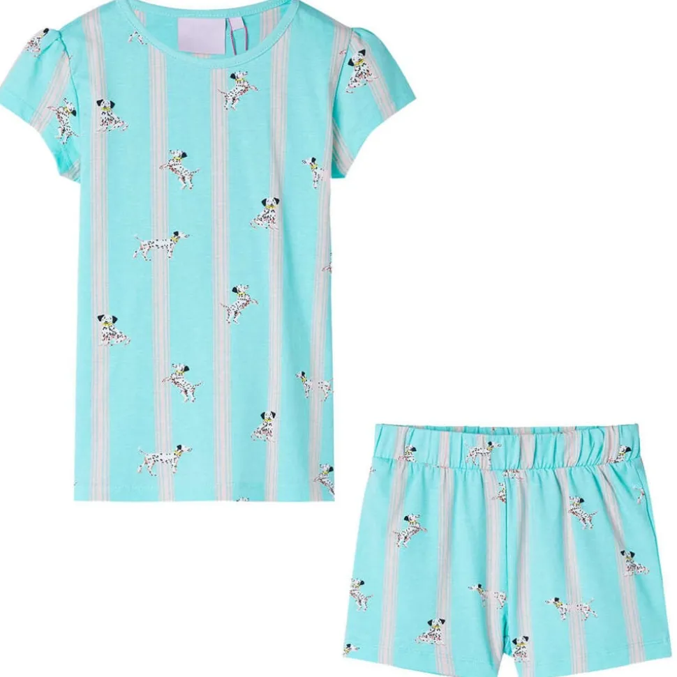 Kinderpyjama met korte mouwen 104 ecru