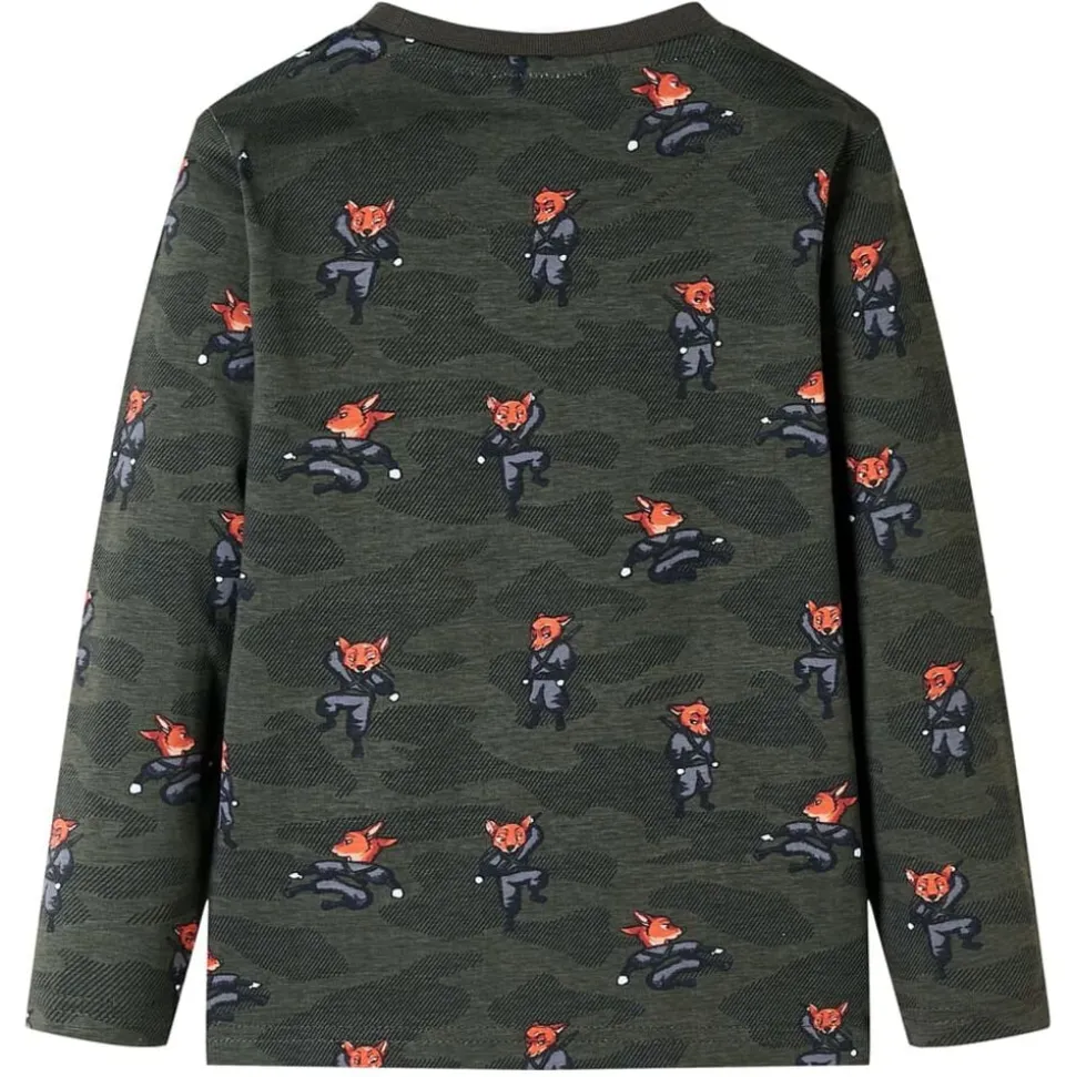 Kinderpyjama met lange mouwen 92 kakikleurig