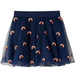 Kinderrokje met tule 92 marineblauw