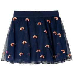 Kinderrokje met tule 92 marineblauw