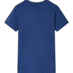 Kindershirt 116 donkerblauw