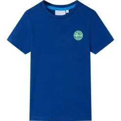 Kindershirt 104 donkerblauw