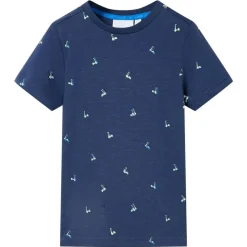 Kindershirt 92 donkerblauw