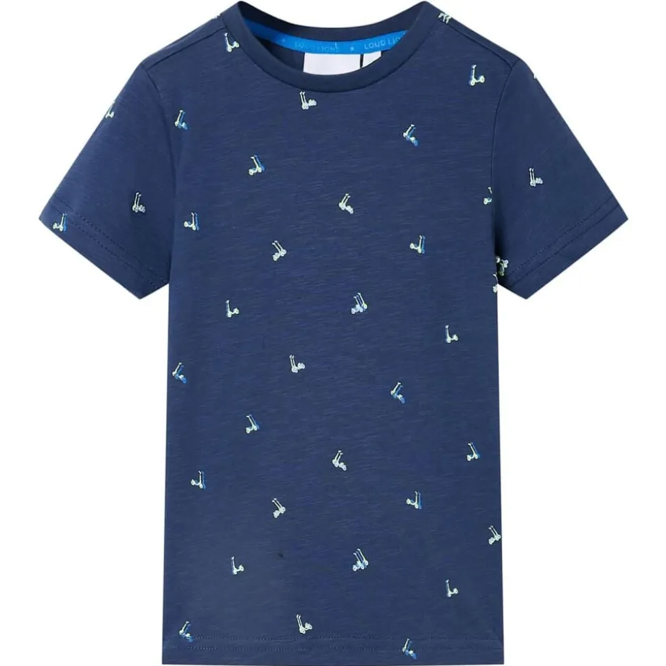 Kindershirt 92 donkerblauw