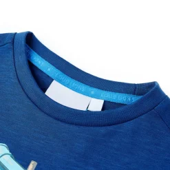 Kindershirt 128 donkerblauw