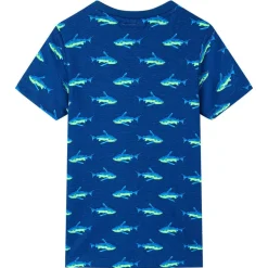 Kindershirt 92 donkerblauw