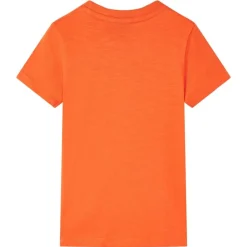Kindershirt 128 donkeroranje
