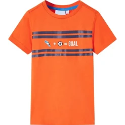 Kindershirt 116 donkeroranje