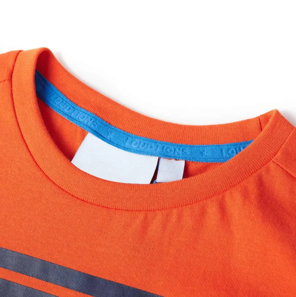 Kindershirt 116 donkeroranje