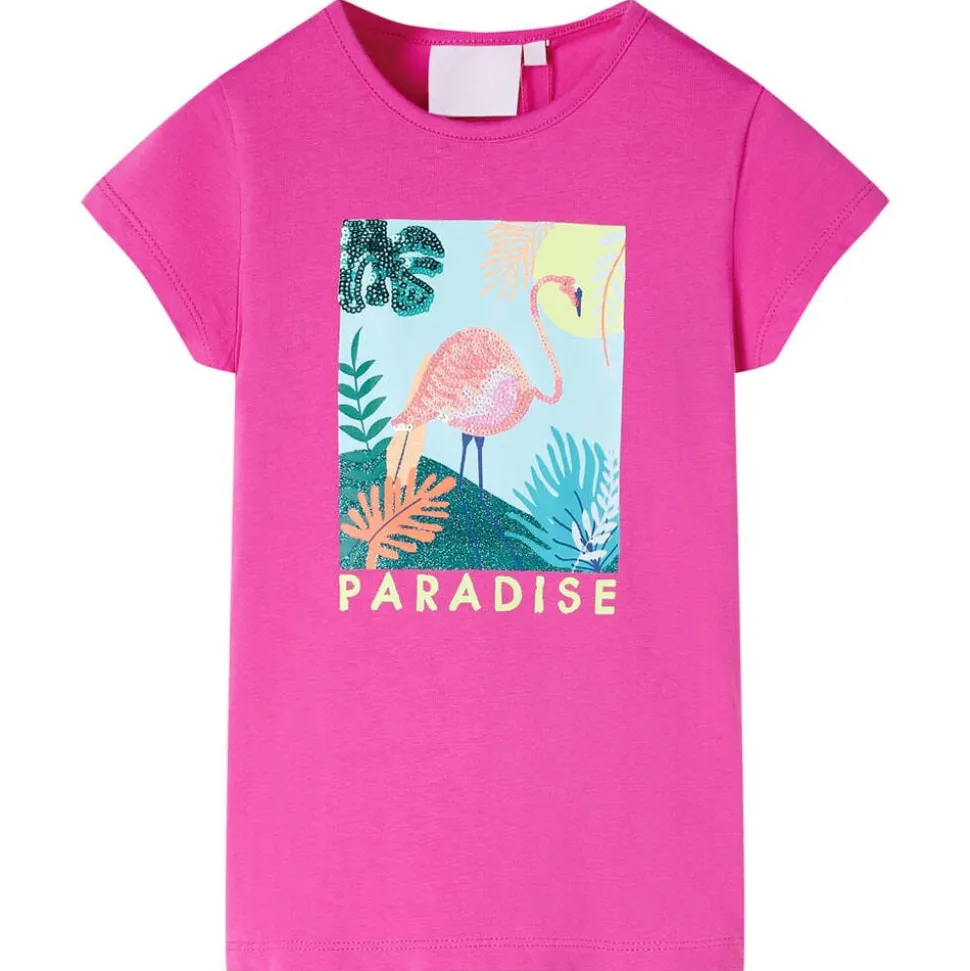 Kindershirt 104 donkerroze