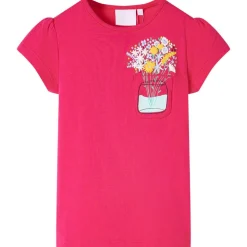 Kindershirt 116 felroze