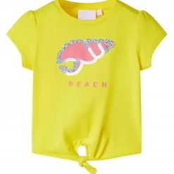 Kindershirt 104 geel