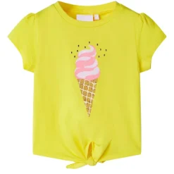 Kindershirt 104 geel