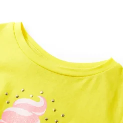 Kindershirt 104 geel