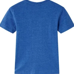 Kindershirt 116 gemêleerd donkerblauw