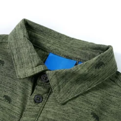 Kindershirt 104 gemêleerd kakikleurig